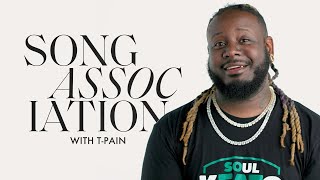 TPain Raps 50 Cent, Nelly and Sings Rihanna in a Game of Song Association | ELLE