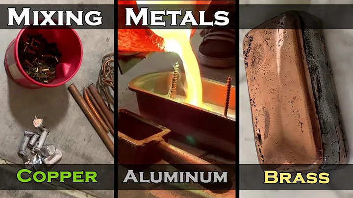 Mixing Metals Casting Challenge - Melting Copper, Brass, And Aluminum Into Triple Layer Ingot