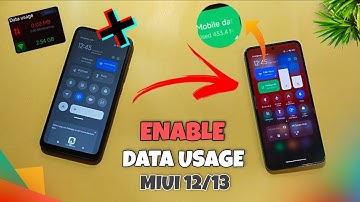 Enable Data Usage Option in MIUI 12/13 | Any Xiaomi Device - No root 🙂