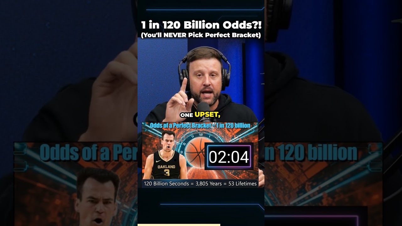 It's Impossible to Pick the Perfect Bracket!😱 Explaining what "1 in 120 Billion Odds" actually Means