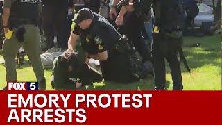 Police, protesters clash at Emory University | FOX 5 News by FOX 5 Atlanta 75,973 views 5 days ago 4 minutes, 13 seconds