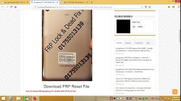 Symphony P11 FRP Bypass File Only 30MB Safe Solution With SP Flash Tool