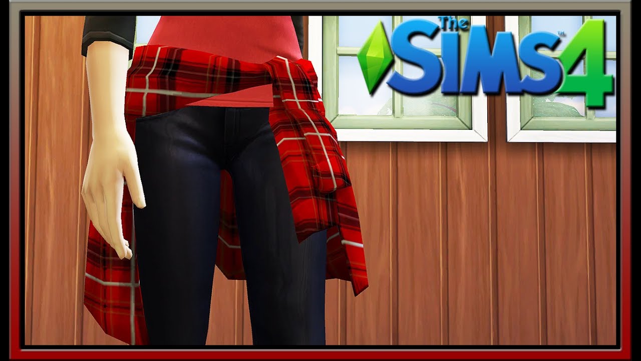 Sims 4 CC Flannel Accessory