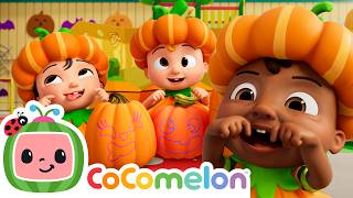 silly halloween pumpkin patch faces it s cody time cocomelon