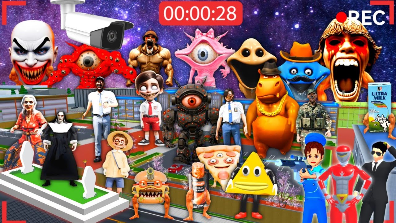 Yuta Mio Panik ‼️ SEMUA MONSTER ANOMALI BERKUMPUL MENYERANG KOTA SAKURA | 😱🔥 Sakura School Simulator