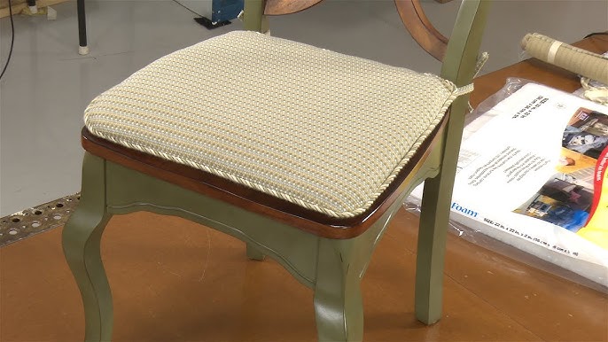 Simple DIY Chair Cushion with Ties (in an Hour) - DIY Candy