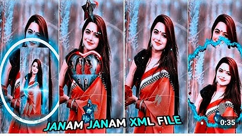 #JAAN RE AMAR JAAN RE 💕🥰 XML FILE Bangla Song 🔥🔰 Bangla Song Xml File ❤️🔰 Alight Motion Xml File 🍒🔰