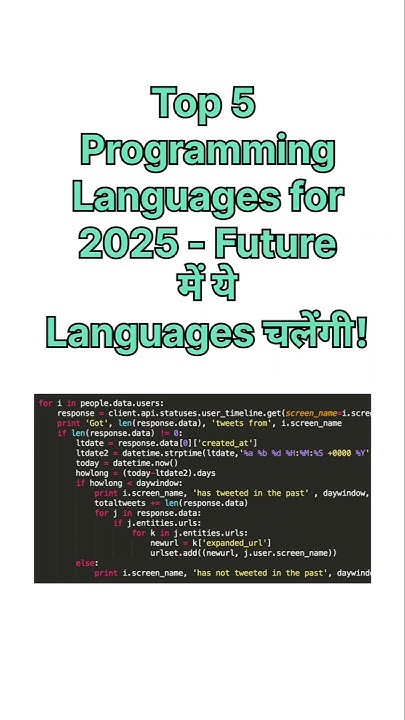 Top 5 Programming Languages to Learn in 2025 - Future Trends You Need ...