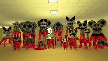 BACKROOM TURNING ALL ZOONOMALY MONSTER INTO RUBY ! In Garry