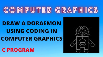 DRAW A DORAEMON USING CODING IN COMPUTER GRAPHICS USING C CODING // #C #CODING #COMPUTERGRAPHICS