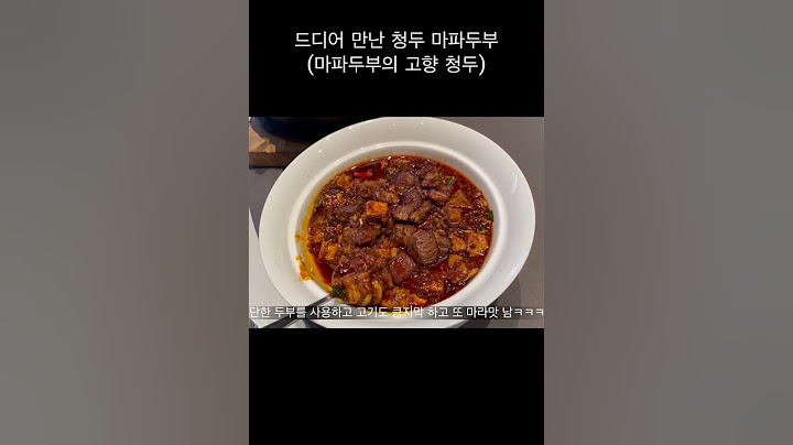 드디어 만난 리얼 마파두부ㅜㅜ #travel #청두 #마파두부 #사천요리 #태계일주 #쓰촨 #중국여행