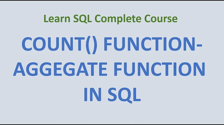 41. COUNT () Function -  Aggregate Functions SQL