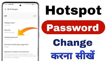How to change hotspot password in realme c11 |iphone hotspot password change 2024