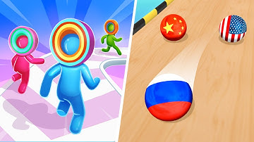 Layer Man 3D Vs Marble Run 3D 🟣🧿🟢Walkthrough Max Levels Android IOS Gameplay BTR1