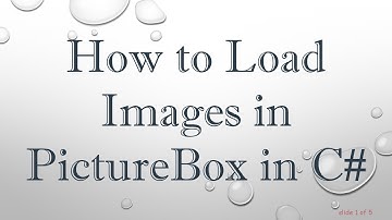How to Load Images in PictureBox in C#