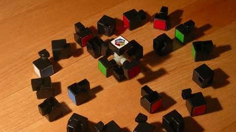 rubiks cube assembly stop-motion
