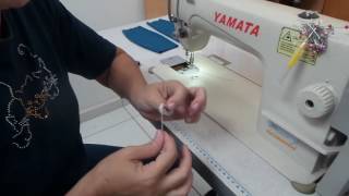 Como utilizar lastex na bobina da mÃ¡quina #Tutorial