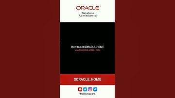 How to set $ORACLE_HOME. #short #shortvideo #youtubeshorts #oracle