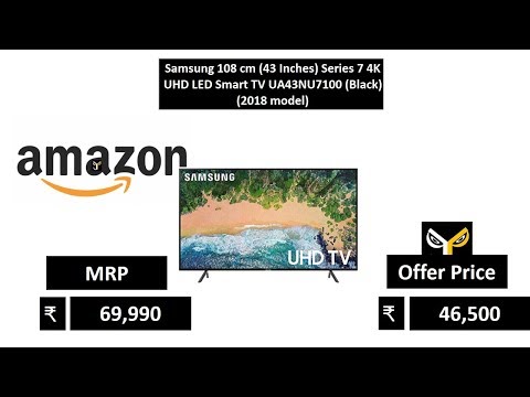 Samsung 108 cm (43 Inches) Series 7 4K UHD LED Smart TV UA43NU7100 (Black) (2018 model)