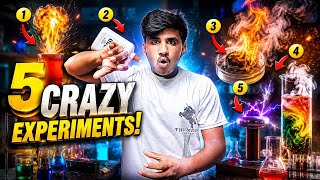 5 CRAZY SCIENCE EXPERIMENTS 😱 | Glue, Fire &amp; Electric Shock Experiments Hindi @CRACKER X.  ...