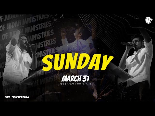 🛑 Sunday Service  | Lion of Judah Ministries | LOJ Worship Band |  31 MAR 2024 (LIVE) class=