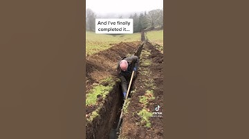 Digging This Long Deep Trench with my trusty shovel