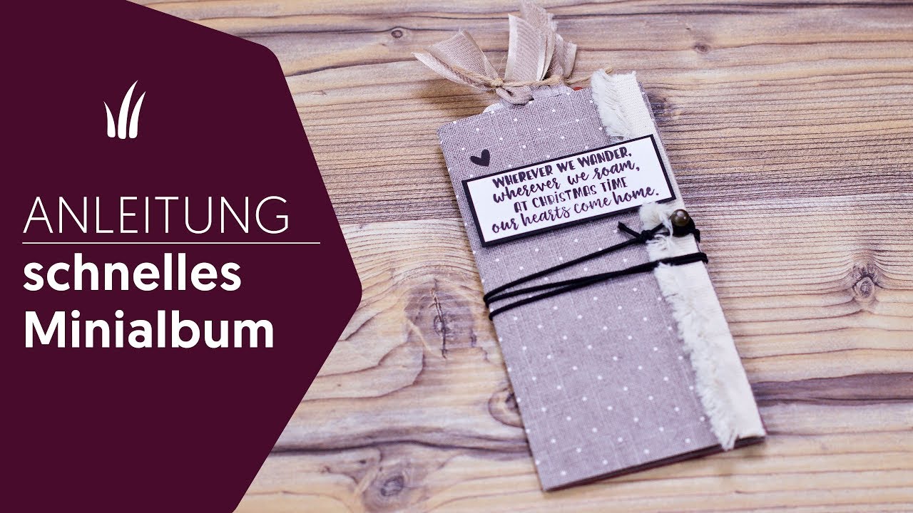🏠schnelles Minialbum aus einem Bogen Papier mit Kerstin Kreis von Scraparound