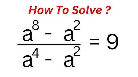 Math Olympiad Question | A Nice Equation | Best Trick...