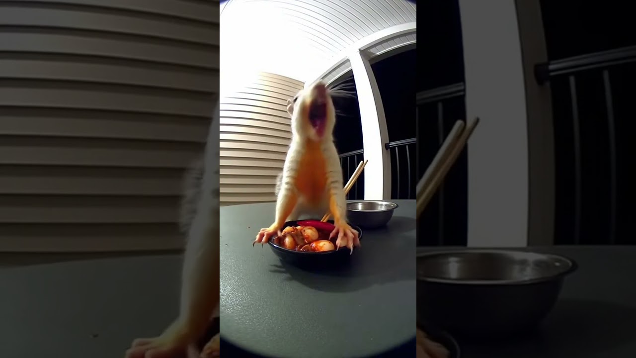 reddish-brown squirrel with white chest