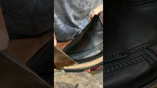 ASMR Satisfying crafting the leather #pinkytoe #restoration #artisanshoes #usa #toe #feet #wikifeet