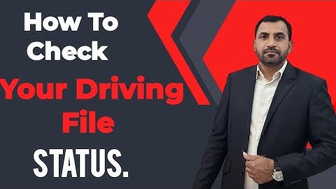 How to check your driving file status, or how to check your driving file if its active or cancelled.