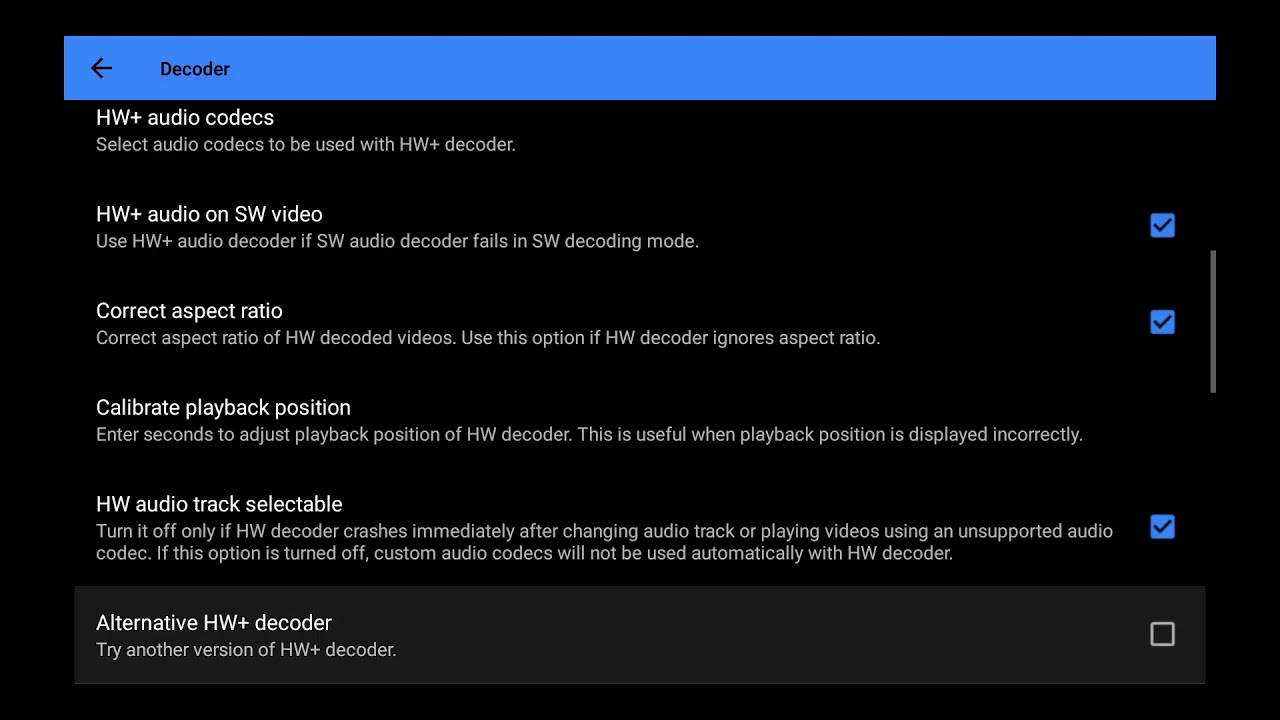 Update MX Player Pro Decoder Settings If you have NO SOUND.