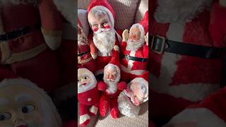 1950s Rubber Face Santa Collection #vintagechristmas #thrifting #vintage #vintagedecor #christmas