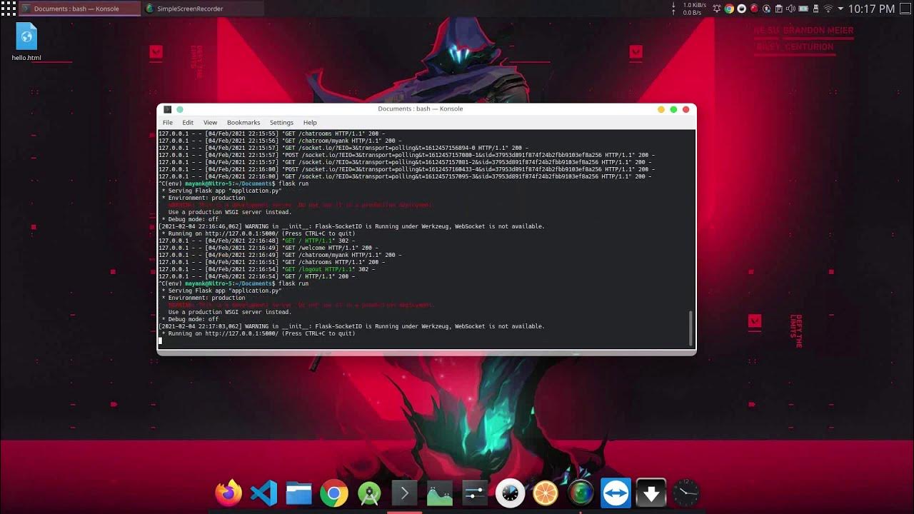 Flask socketio Example YouTube