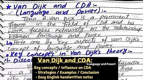 Van Dijk critical discourse analysis | Van Dijk