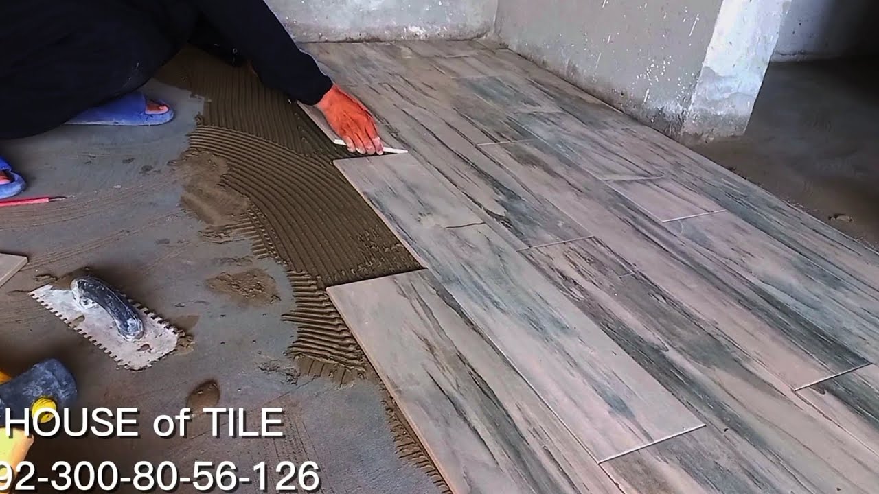 wooden floor tile | installation | fixing | work design decorated
