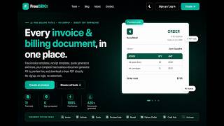 FreeBillKit: Create Invoices, Receipts & More — Free, No Signup (Full Demo)