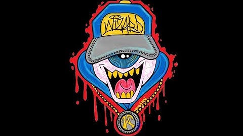 how to draw a one eye graffiti character - simple and  cool