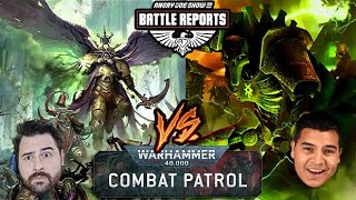 Necrons vs Death Guard - Warhammer 40K Combat Patrol 10th Edition: AJ's Battle Report's