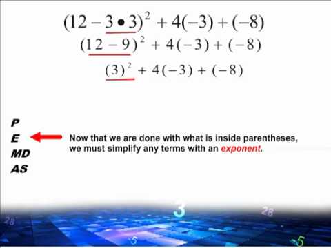 Order Of Operations With Integers Worksheets Grade 8 - img-Abia