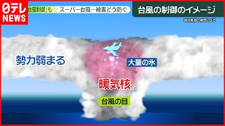【スーパー台風】「台風制御」の試み　“台風の目”入り氷を…