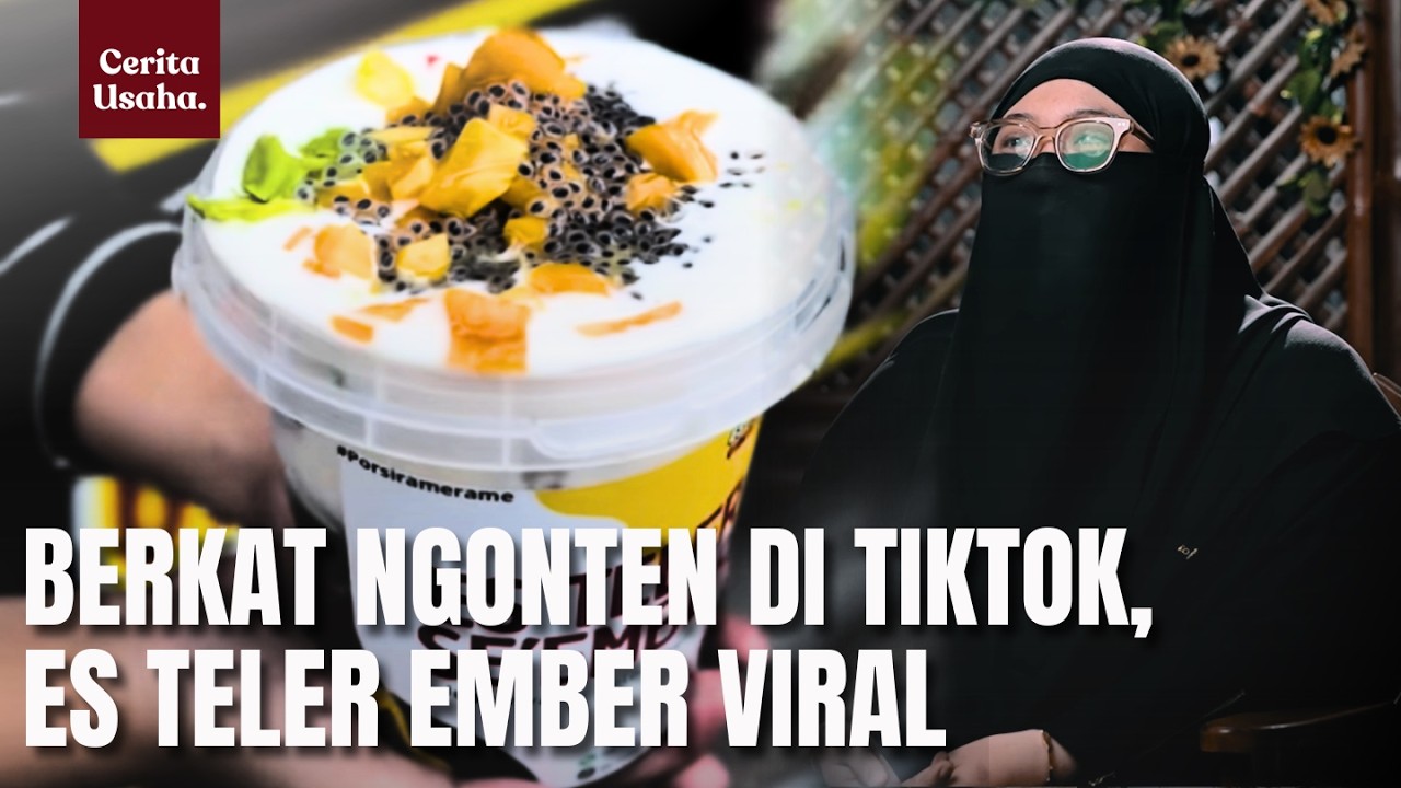 Dulu Malu Jualan Saat Sekolah, Kini Sukses Jualan Es Teler Creamy, Laris Manis 600 Cup Perhari