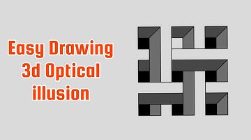 Easy Drawing 3d Optical illusion