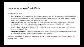 Module 10: Increasing Cash Flow