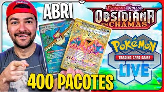 Abri 400 PACOTES de Obsidiana em Chamas no Pokémon TCG LIVE | MONTALVÃO