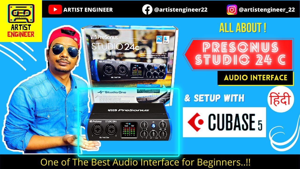 PreSonus Studio 24C Audio Interface UnBoxing, Review, & Setup ☆ Studio One  Software Demo 