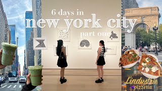 New York City Vlog pt 1 L industrie Caffe Panna Matcha MoMA Washington Square Park more