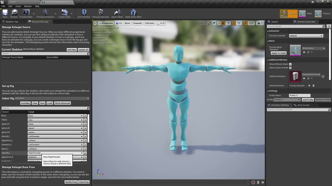 10. Adding Mixamo Animations to the UE4 Mannequin - YouTube