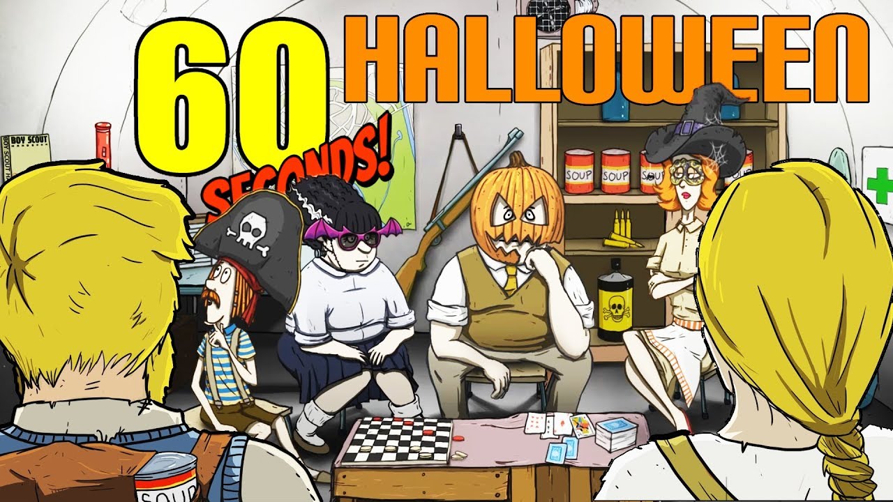 funny moments in soccer NEW UPDATE! - WINNING the Halloween PUMPKIN MASK Challenge! - 60 Seconds Gameplay