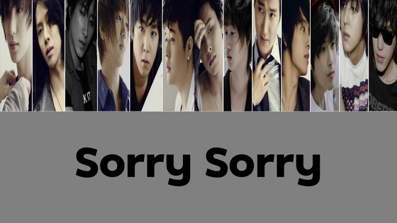 Super Junior 슈퍼주니어 '쏘리 쏘리 (SORRY, SORRY)' Color Coded Lyrics